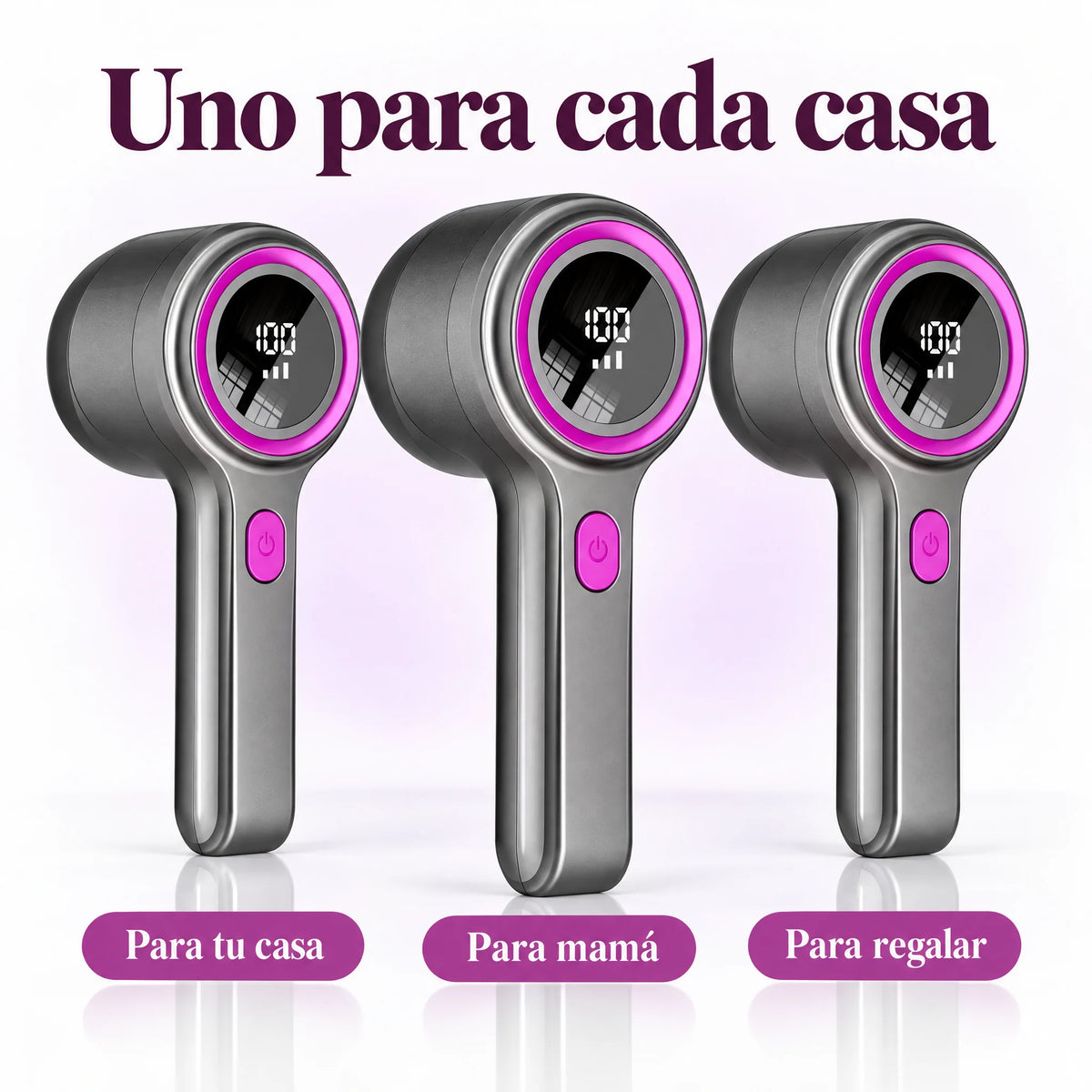Removedor Eléctrico de Pelusas con Pantalla Digital
