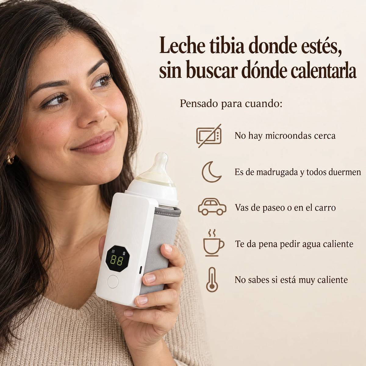 Calentador de Biberones Portátil Recargable