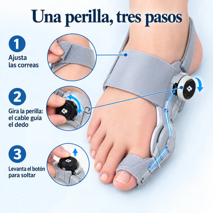 Corrector de Juanete con Perilla Ajustable