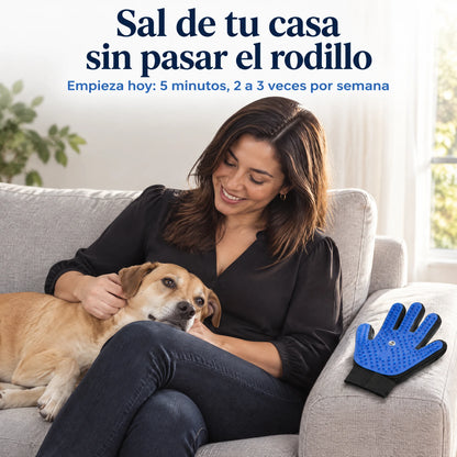 Guante Quitapelo con Rociador para Mascotas