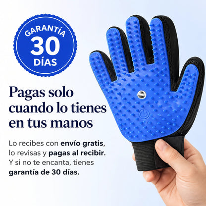 Guante Quitapelo con Rociador para Mascotas