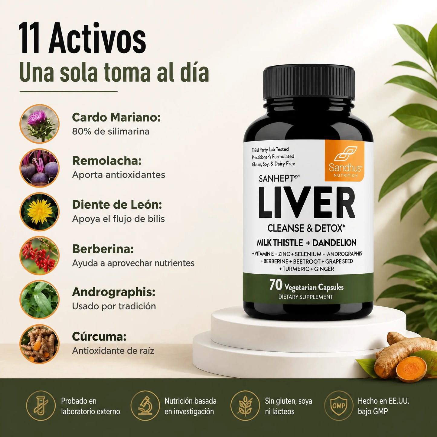 Liver Cleanse & Detox (70 Cápsulas)