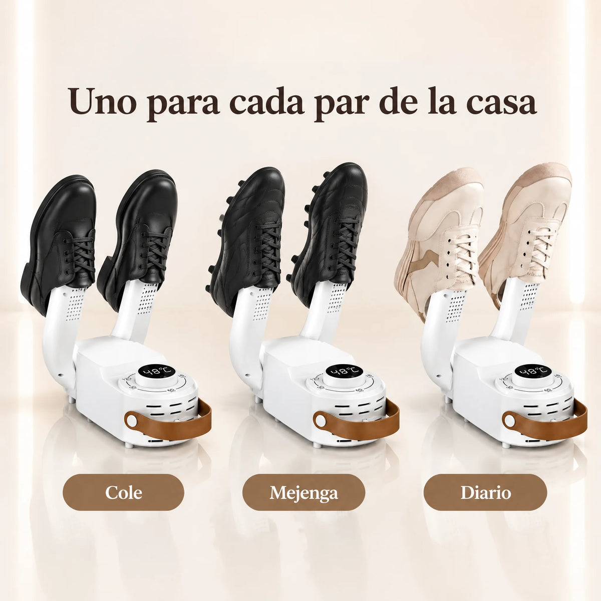 Secador de Zapatos Eléctrico Plegable con Temporizador