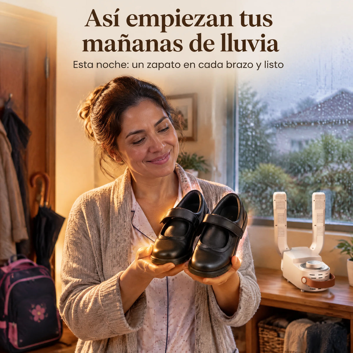 Secador de Zapatos Eléctrico Plegable con Temporizador