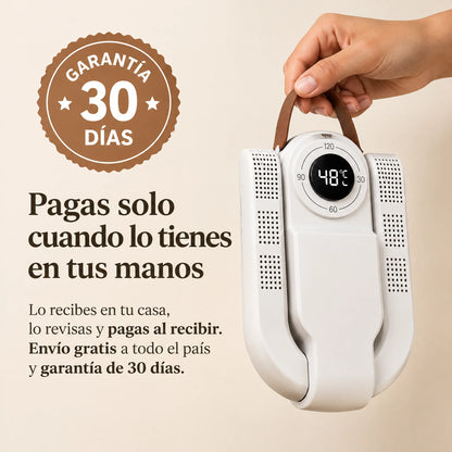 Secador de Zapatos Eléctrico Plegable con Temporizador