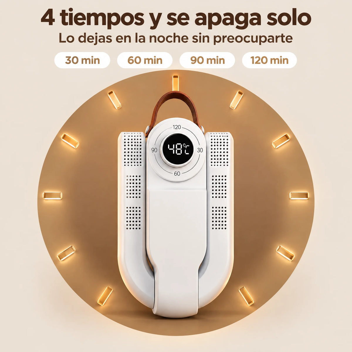 Secador de Zapatos Eléctrico Plegable con Temporizador