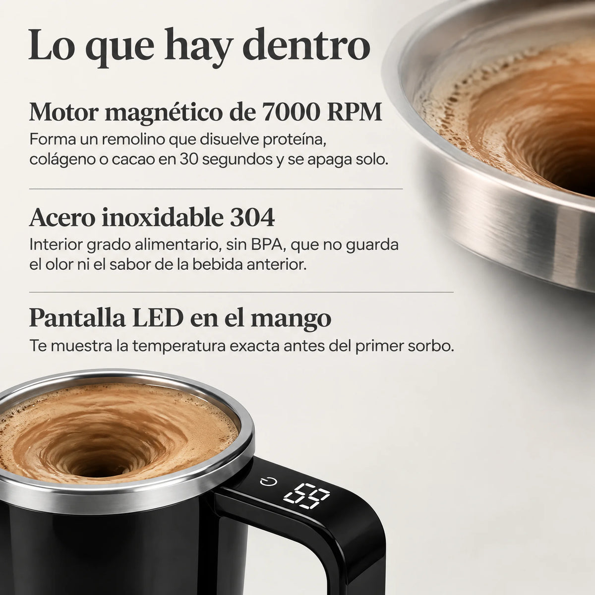 Taza Mezcladora Magnética