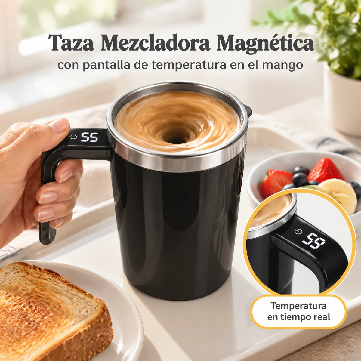 Taza Mezcladora Magnética
